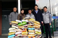준공식 화환 대신 받은 쌀로 지역사회에 기탁