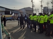 선진사료와 화물연대노조 협상 결렬로 노조 차량 도로 점거 중